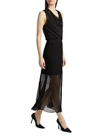 Gennie Pleated A-Line Maxi Skirt
