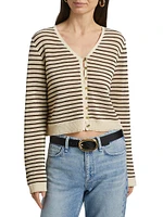 Zoey Striped Knit Cardigan