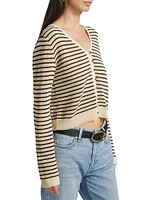 Zoey Striped Knit Cardigan