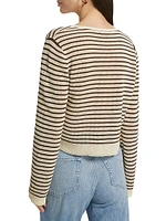 Zoey Striped Knit Cardigan