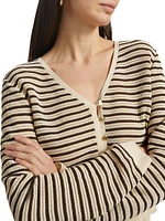 Zoey Striped Knit Cardigan