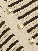 Zoey Striped Knit Cardigan