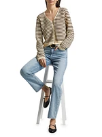 Zoey Striped Knit Cardigan