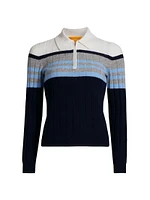 Track Cashmere Polo Sweater