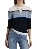 Track Cashmere Polo Sweater