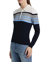 Track Cashmere Polo Sweater