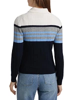 Track Cashmere Polo Sweater