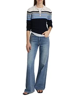 Track Cashmere Polo Sweater