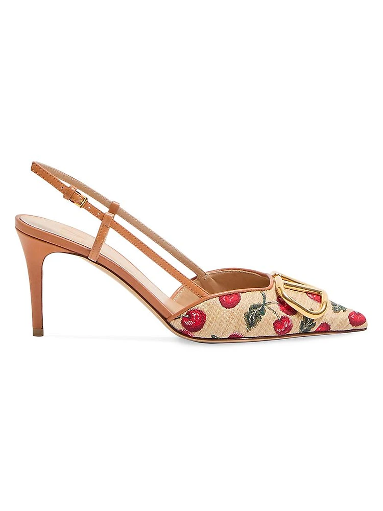 VLogo Signature Slingback Pumps 80MM