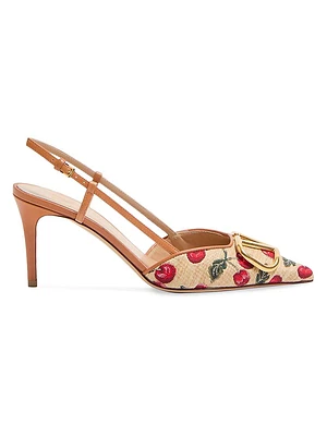 VLogo Signature Slingback Pumps 80MM