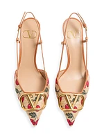 VLogo Signature Slingback Pumps 80MM