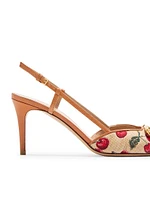 VLogo Signature Slingback Pumps 80MM