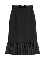 Crepe Couture Midi Skirt