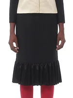 Crepe Couture Midi Skirt