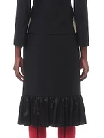 Crepe Couture Midi Skirt