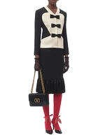 Crepe Couture Midi Skirt