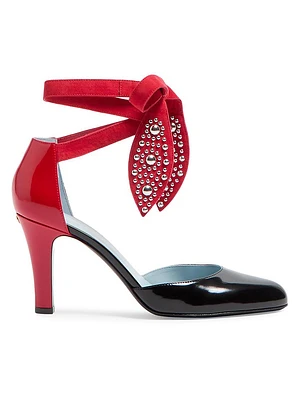 Foliefoliage Pumps Abrasive Calfskin 85MM