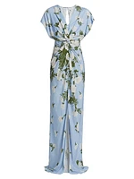 Jackie Floral Twisted Gown