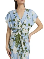 Jackie Floral Twisted Gown