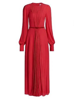 Huma Pleated Maxi Dress