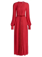 Huma Pleated Maxi Dress