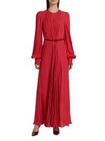 Huma Pleated Maxi Dress