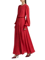 Huma Pleated Maxi Dress