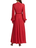 Huma Pleated Maxi Dress