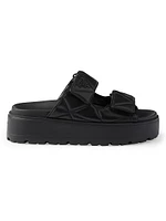 Padded Nappa Leather Slides