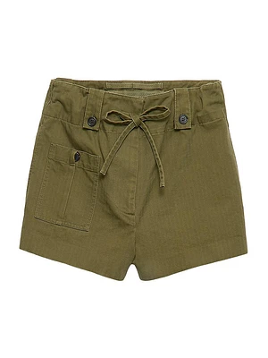 Washed Chevron Shorts