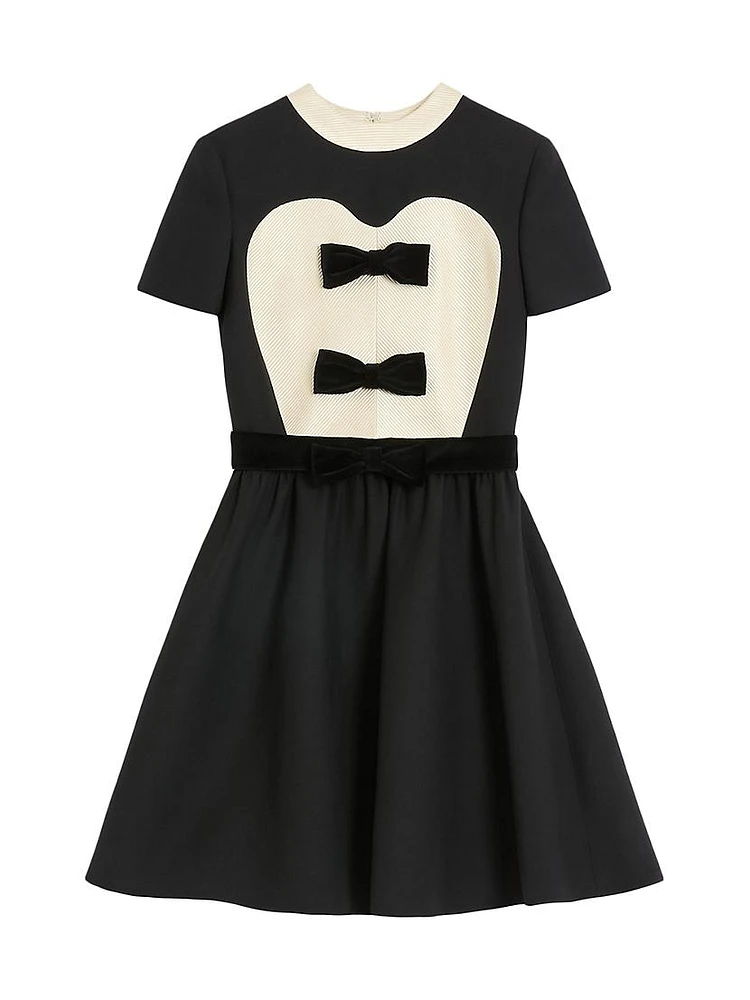 Crepe Couture Short Dress