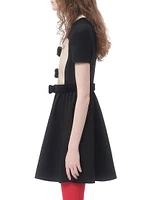 Crepe Couture Short Dress