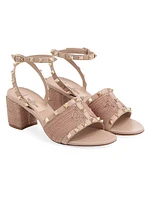 Rockstud Calfskin Sandals 60MM