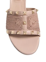 Rockstud Calfskin Sandals 60MM