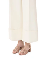 Rockstud Calfskin Sandals 60MM