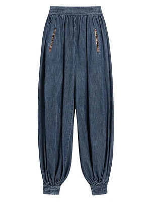 Chambray Denim Pants
