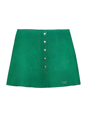Suede Miniskirt