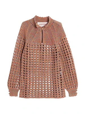 Cotton and Mouline Linen Sweater