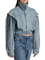 Evie Denim Crop Jacket