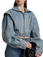 Evie Denim Crop Jacket