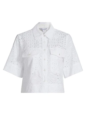 Spruce Eyelet Cotton Top