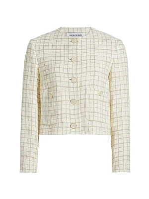 Andrea Metallic Tweed Jacket