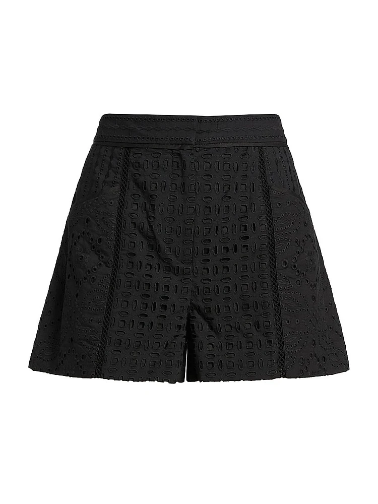 Fabian Cotton Eyelet Shorts