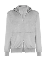 Cashmere and Silk French Terry Hooded Sweatshirt