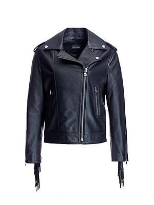 Fringed Leather Jacket