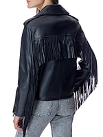 Fringed Leather Jacket