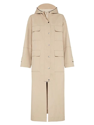 Techno Cotton Bonded Panama Parka Coat