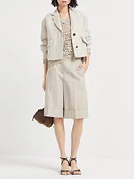 Foliage Lace Sweater Linen and Silk