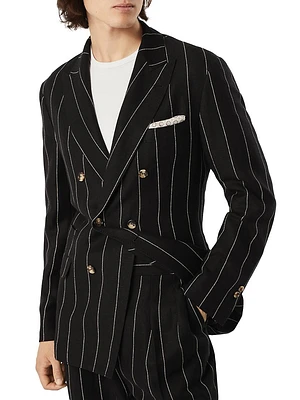 Diagonal One and A Half Breasted Deconstructed Blazer