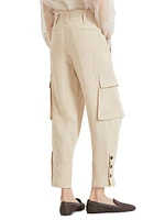 Linen Panama Explorer Cargo Trousers